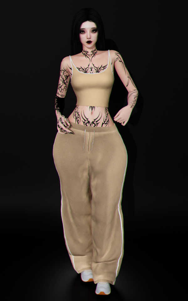 Alpha ᴅᴇᴘᴏʀᴛ ᴘᴀɴᴛᴄᴏᴡ by whimp - The Sims 4 Custom Content