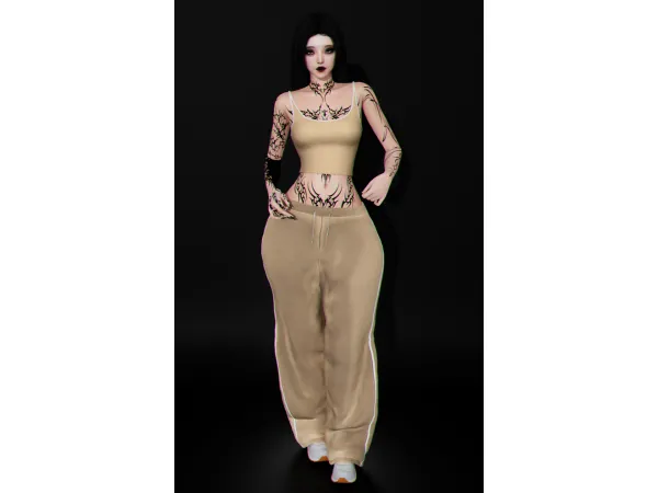 Alpha ᴅᴇᴘᴏʀᴛ ᴘᴀɴᴛᴄᴏᴡ by Whimp 1337 - The Sims 4 Custom Content