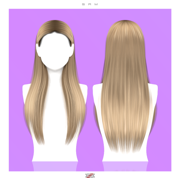 Alpha Sam hairstyle by lexel - The Sims 4 Custom Content