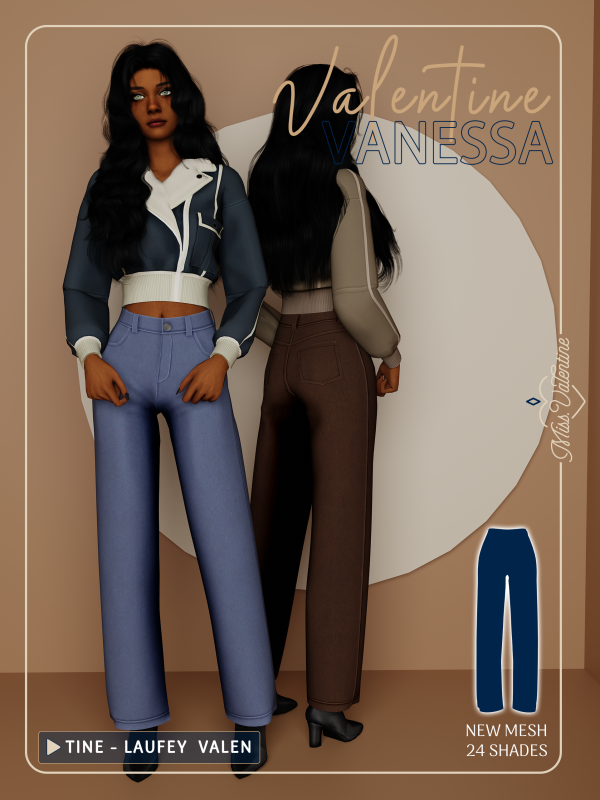 Maxis Match Vanessa Pants by simsfinds - The Sims 4 Custom Content