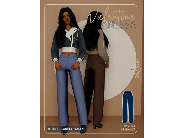 Maxis Match Vanessa Pants by missvalentine - The Sims 4 Custom Content