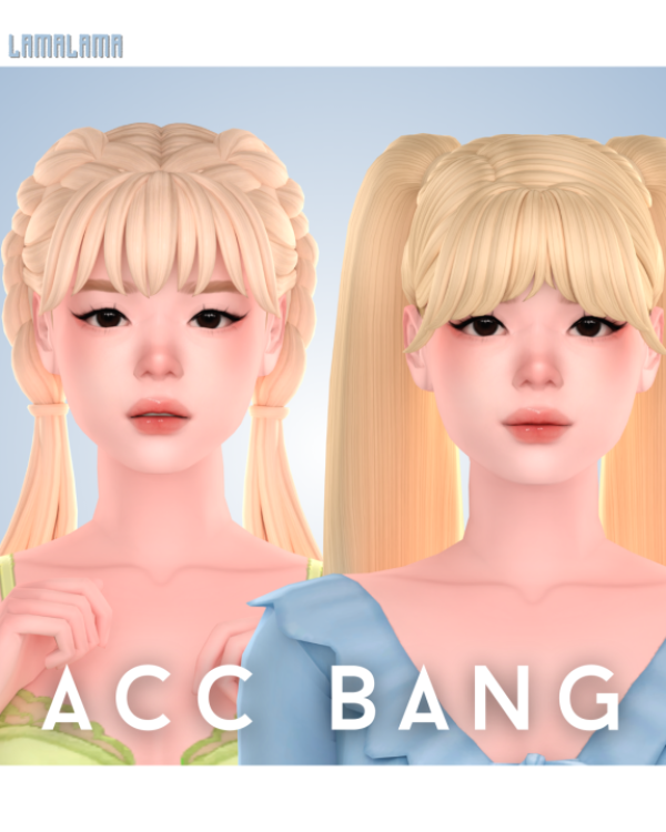 Maxis Match Acc Bang by lama_lama - The Sims 4 Custom Content