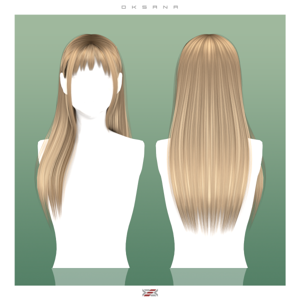 Alpha Oksana hairstyle by lexel - The Sims 4 Custom Content