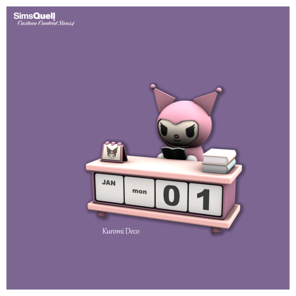 Mix Sims4 Kuromi Decor by simsfinds - The Sims 4 Custom Content