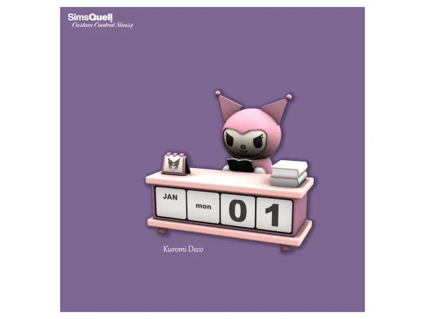 Mix Sims4 Kuromi Decor by SimsQuell - The Sims 4 Custom Content