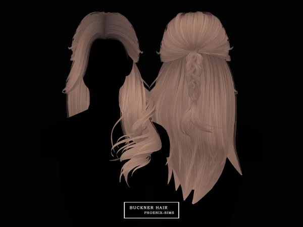 Alpha Buckner Hair - The Sims 4 Custom Content