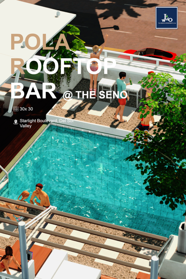 Maxis Match Pola Rooftop BarThe Seno by simsfinds - The Sims 4 Custom Content