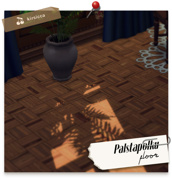 Mix PALSTAPOLKU PARQUET FLOOR by simsfinds - The Sims 4 Custom Content