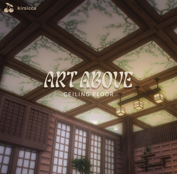 Maxis Match ART ABOVE CEILING FLOOR by simsfinds - The Sims 4 Custom Content