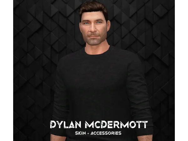 Alpha Dylan McDermott Skin by Volt Creations - The Sims 4 Custom Content