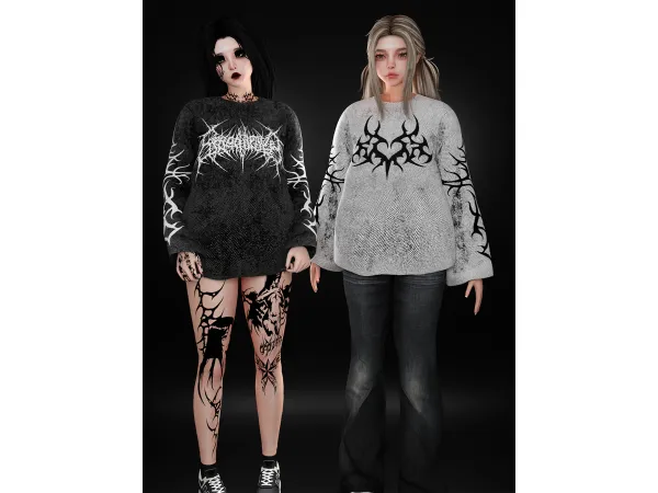 Alpha sᴡᴇᴀᴛᴇʀ ᴛʀᴀsʜ - The Sims 4 Custom Content