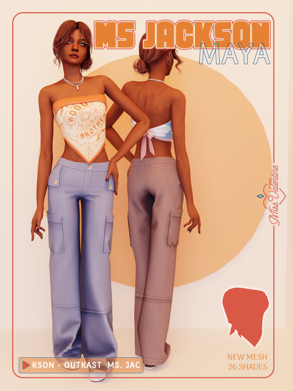 Maxis Match Maya Top by simsfinds - The Sims 4 Custom Content