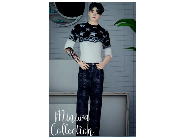 Maxis Match JUNGKOOK CHANEL COLLECTION by Tsumiki Miniwa - The Sims 4 Custom Content