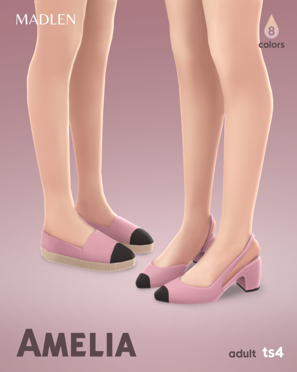 Maxis Match Amelia Shoe Set by simsfinds - The Sims 4 Custom Content