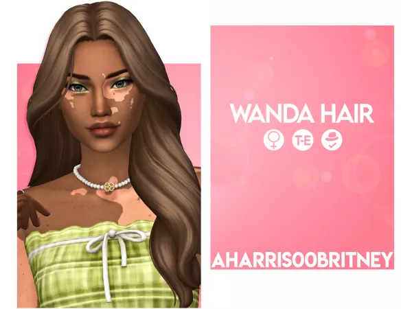 Maxis Match Wanda Hair by aharris00britney - The Sims 4 Custom Content