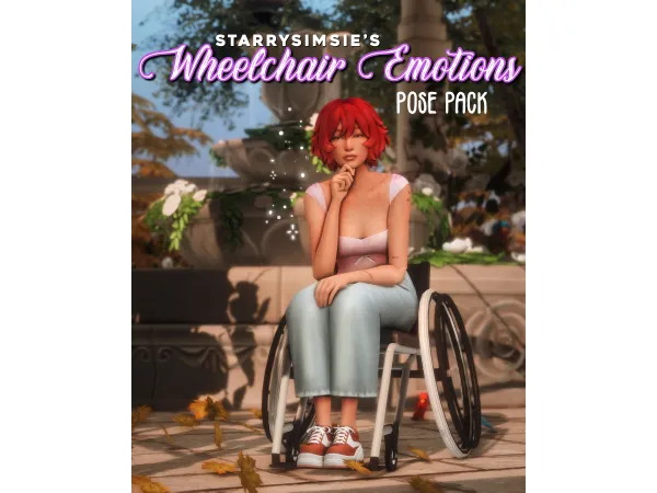 Mix Wheelchair Emotions Pose Pack by starrysimsie - The Sims 4 Custom Content