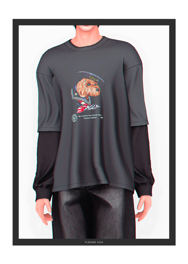 Alpha Maestro T Shirt (2 versions) by plbsims - The Sims 4 Custom Content