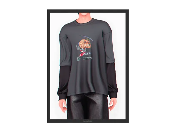 Alpha Maestro T Shirt (2 versions) - The Sims 4 Custom Content