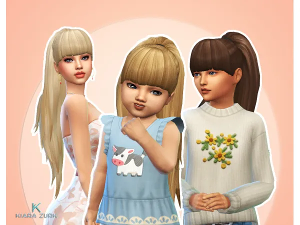 Maxis Match Ariana Ponytail by Kiara Zurk - The Sims 4 Custom Content
