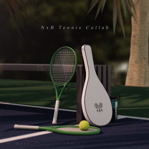 Mix NxB Tennis Collab Posepack by simsfinds - The Sims 4 Custom Content