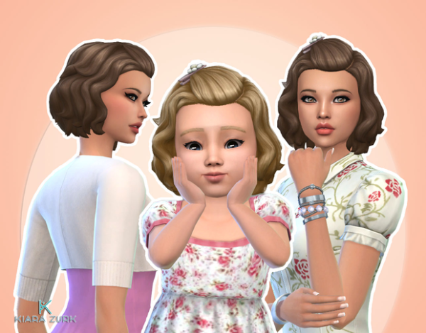 Maxis Match Short Wavy Pinned by simsfinds - The Sims 4 Custom Content