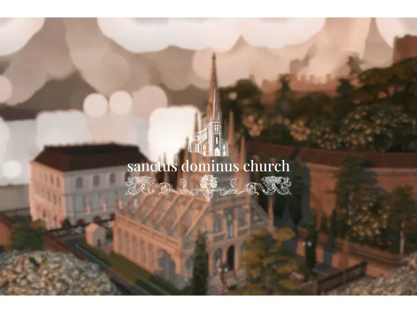 Sims 4 Alpha Igrejas CC: sanctus dominus church by simsjii