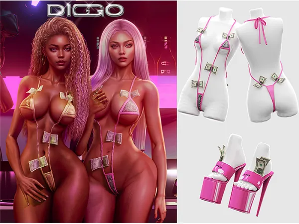 Alpha ELLAY SET - The Sims 4 Custom Content