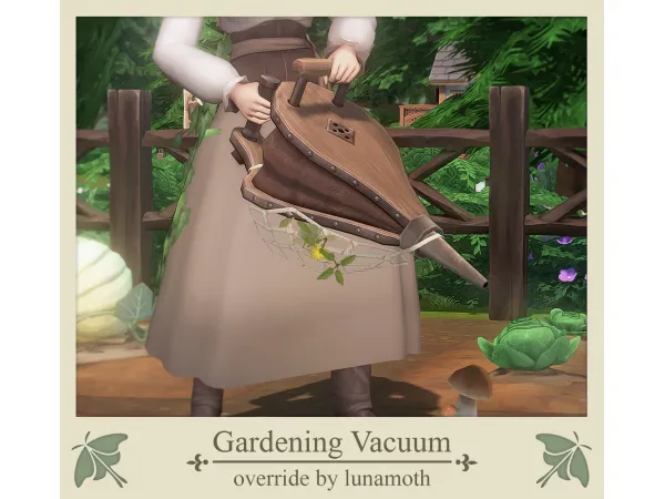 Maxis Match Gardening Vacuum Override by lunamoth - The Sims 4 Custom Content