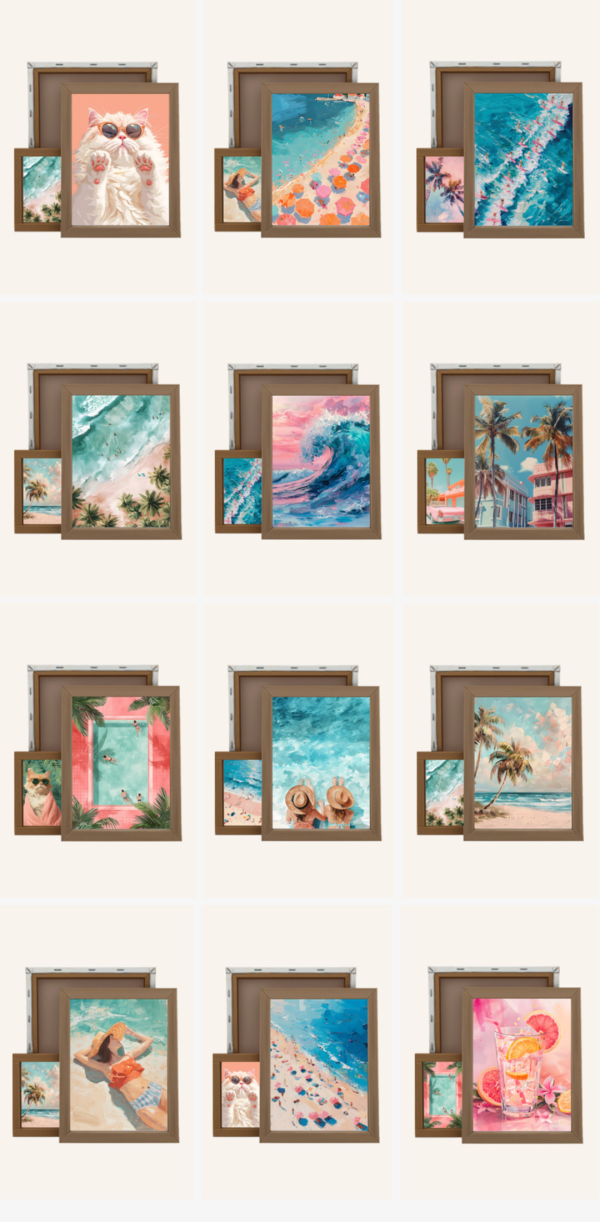 Alpha SUMMER PRINTS PAINTING PILE Lily Valley by simsfinds - The Sims 4 Custom Content