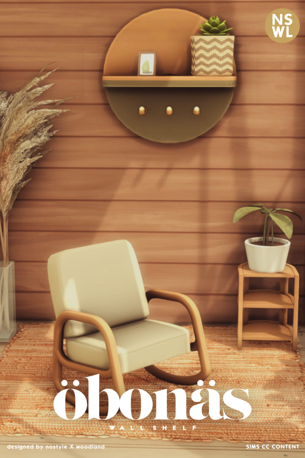Maxis Match öbonäs wall shelf by simsfinds - The Sims 4 Custom Content