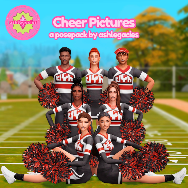 Mix [ashlegacies] Cheer Pictures by ashlegacies - The Sims 4 Custom Content