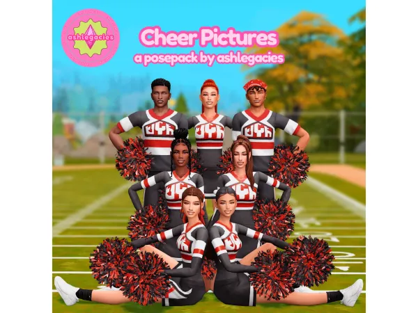 Mix [ashlegacies] Cheer Pictures - The Sims 4 Custom Content