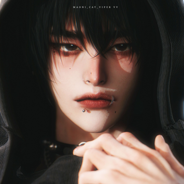 Alpha [Maoni_cat] TS Labret No2 Tape by simsfinds - The Sims 4 Custom Content