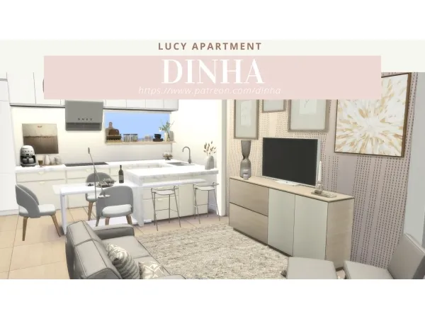 Alpha LUCY APARTMENT DOWNLOAD TOUR CREATORS - The Sims 4 Custom Content