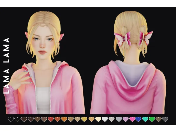 Maxis Match Hair Leola - The Sims 4 Custom Content