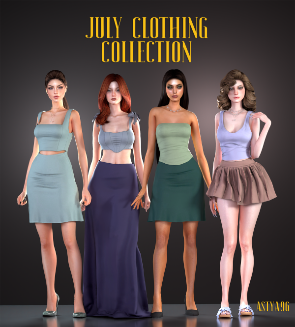 Alpha July Collection 2024 by simsfinds - The Sims 4 Custom Content