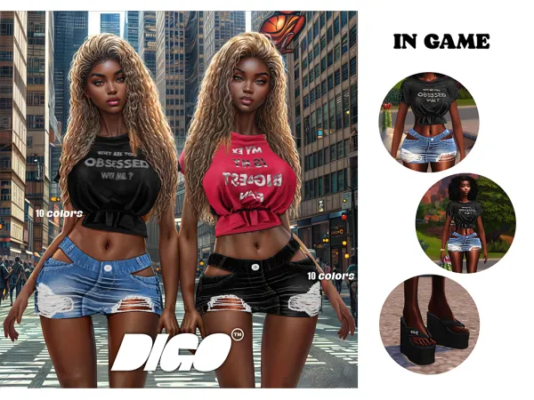 Alpha DIGGO MARGARET SET - The Sims 4 Custom Content