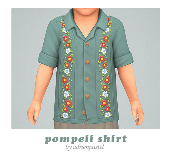 Maxis Match Pompeii Shirt Trousers by simsfinds - The Sims 4 Custom Content