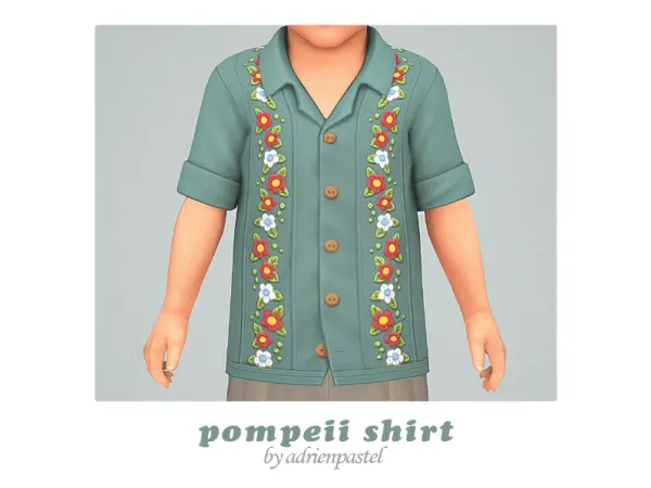 Maxis Match Pompeii Shirt Trousers by AdrienPastel - The Sims 4 Custom Content