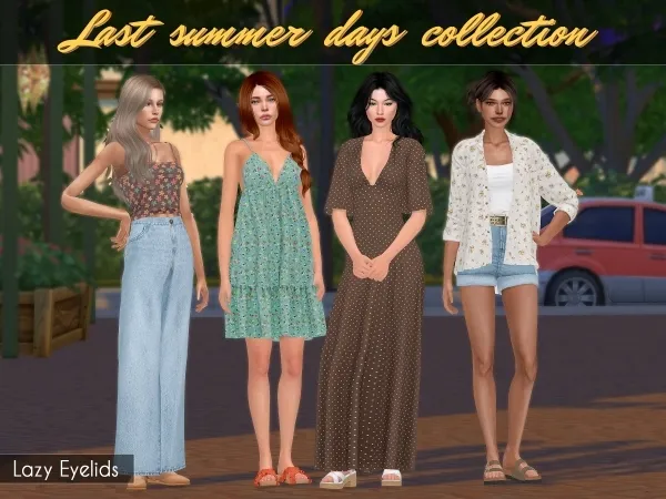Alpha Last summer days collection - The Sims 4 Custom Content