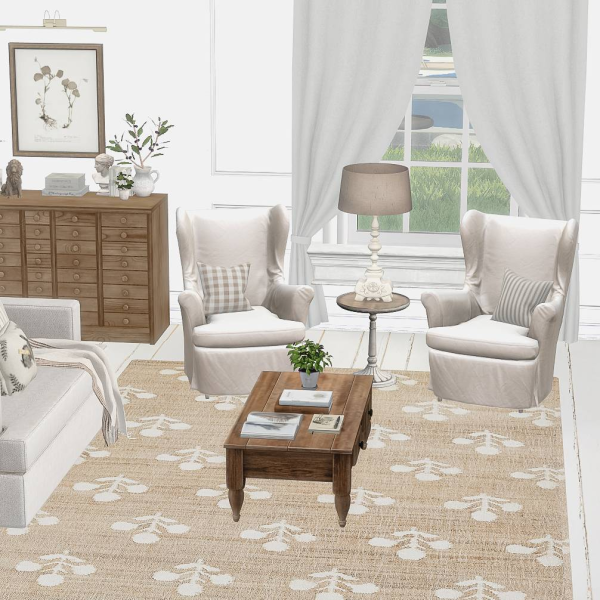 Alpha Farmhouse 2024 Orchard Rugs by simsfinds - The Sims 4 Custom Content