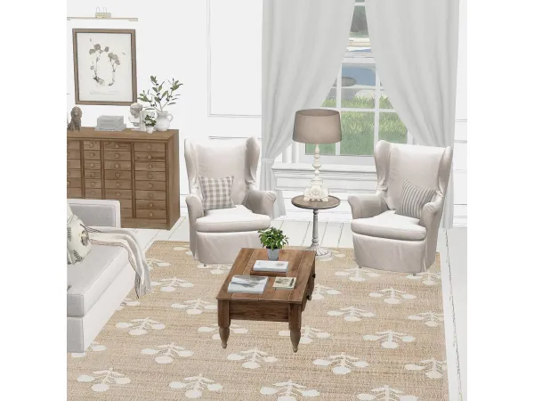 Alpha Farmhouse 2024 Orchard Rugs by Sims4Luxury - The Sims 4 Custom Content