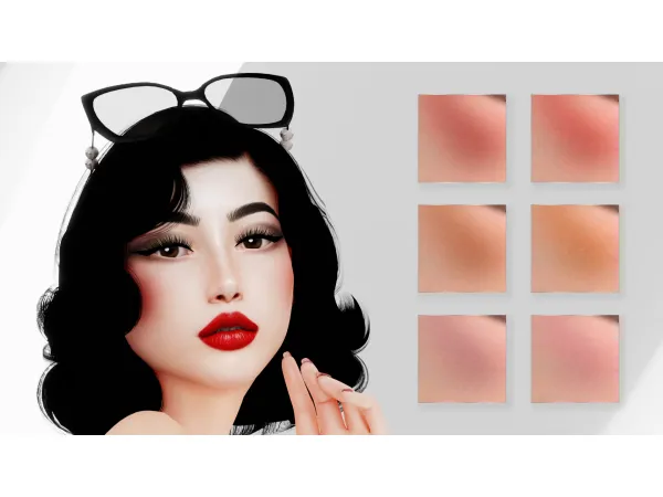 Alpha Vintage Summer Blush by modcollective - The Sims 4 Custom Content