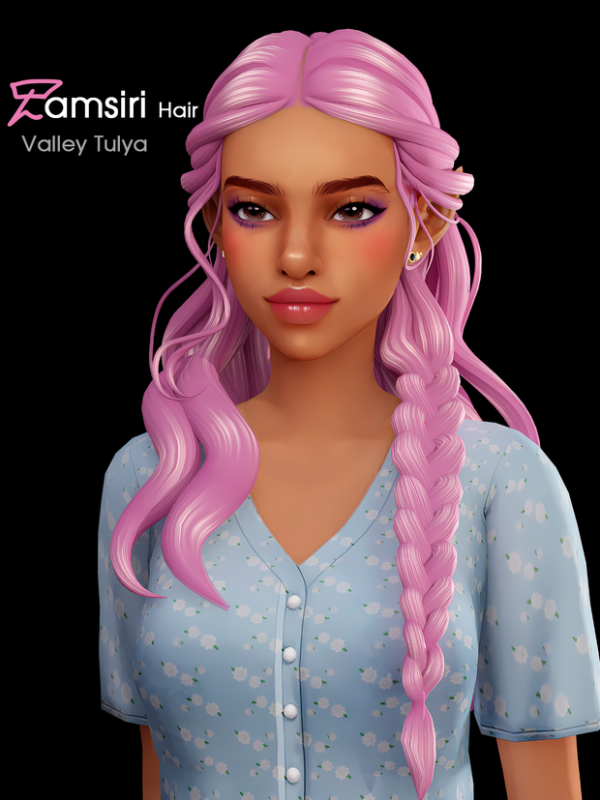 Maxis Match Tamsiri Hair by simsfinds - The Sims 4 Custom Content