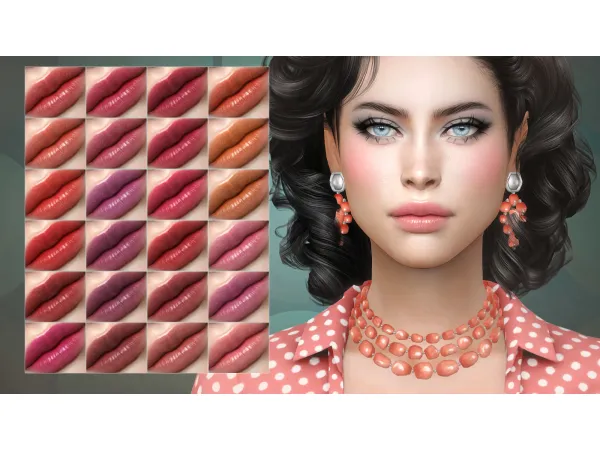 Alpha Memento Lipstick by Remussirion - The Sims 4 Custom Content