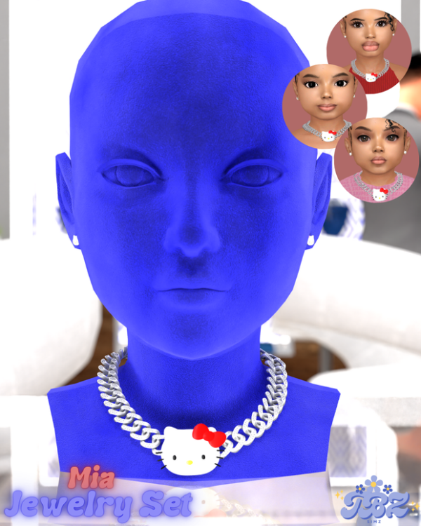 Alpha [TBZ] Mia Jewelry Set by simsfinds - The Sims 4 Custom Content