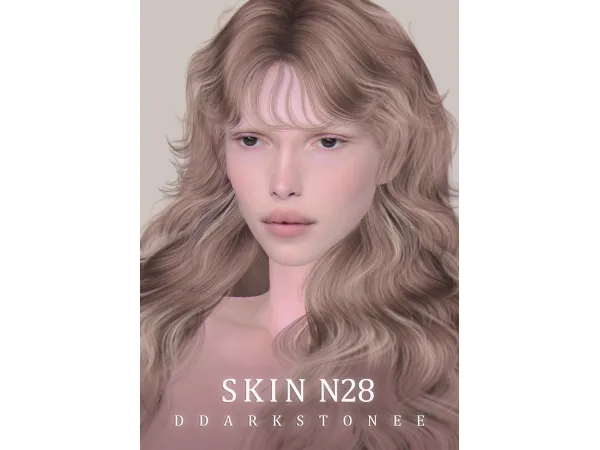 Alpha SKIN N28 by DDARKSTONEE - The Sims 4 Custom Content