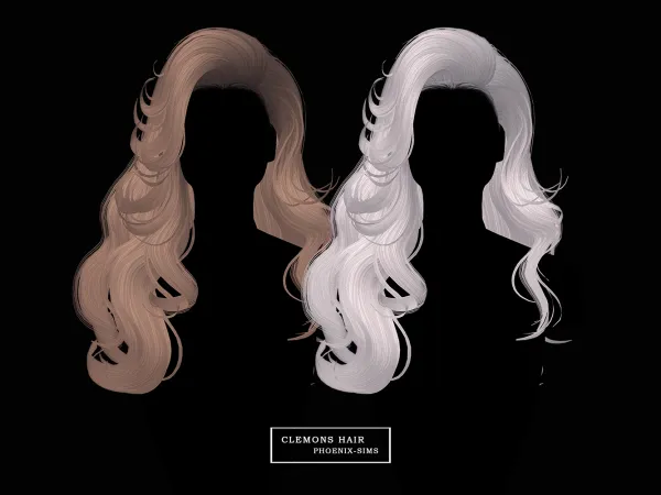 Alpha Clemons Hair - The Sims 4 Custom Content