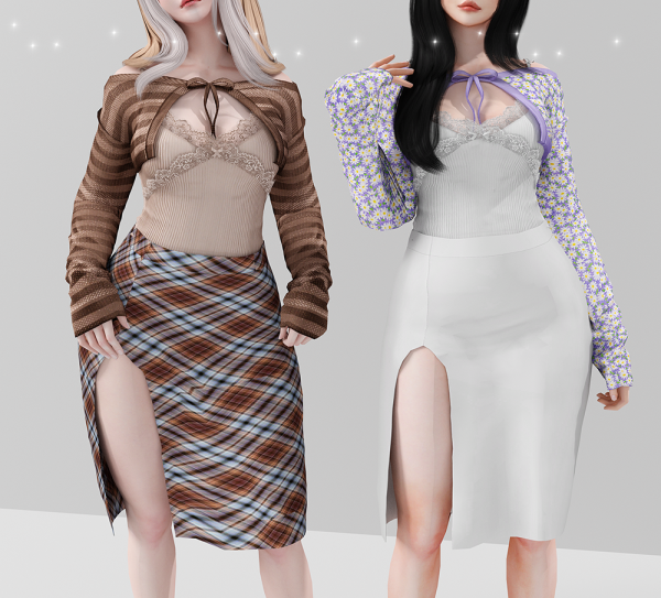 Alpha Cinnamon girl set by babyetears - The Sims 4 Custom Content