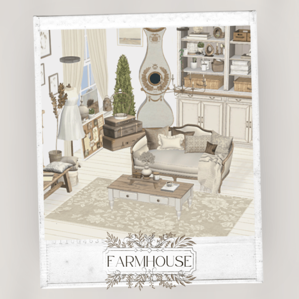 Alpha Farmhouse 2024 3 rugs by simsfinds - The Sims 4 Custom Content